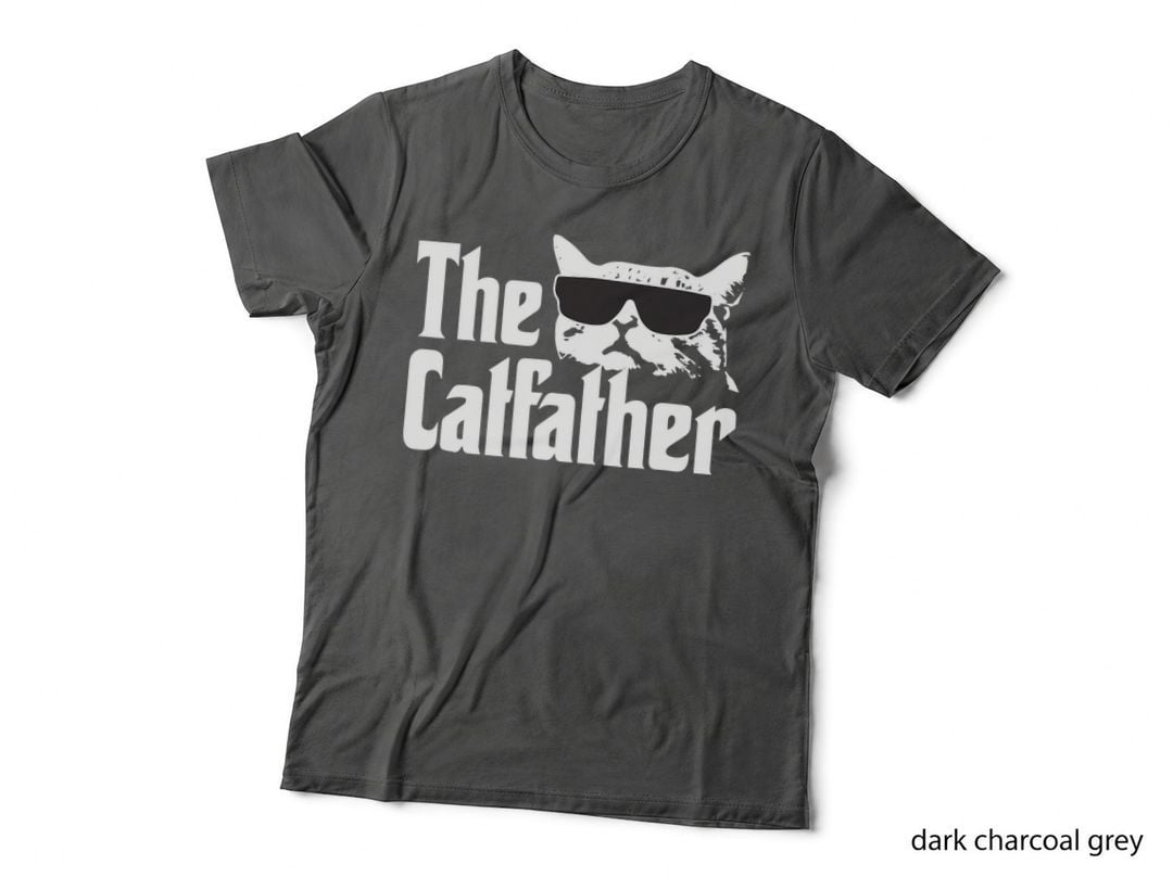 The Catfather T-Shirt Cat Daddy Funny Gift Shirt T-Shirt