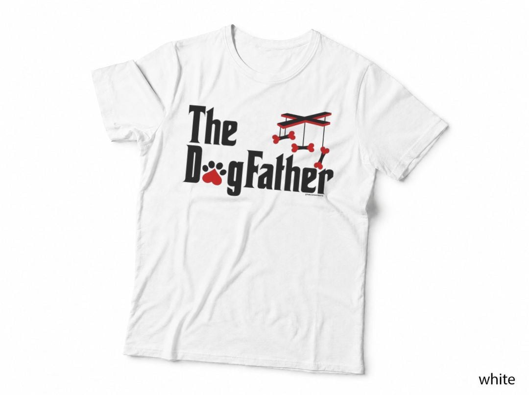 The Dogfather - Funny Cute Dog Fathers Day Dad Doggo T-Shirt