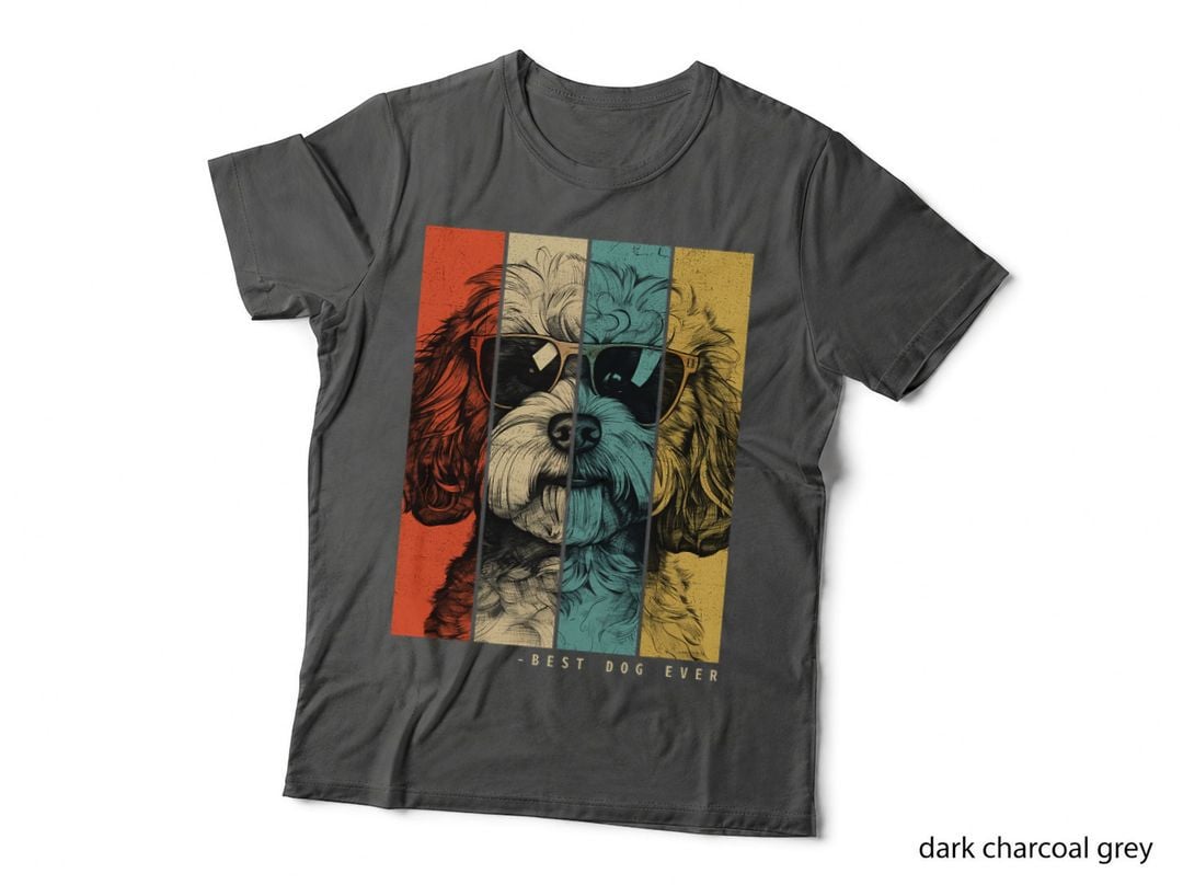 Vintage Maltipoo Dog Mom Dad Kids Men Women T-Shirt