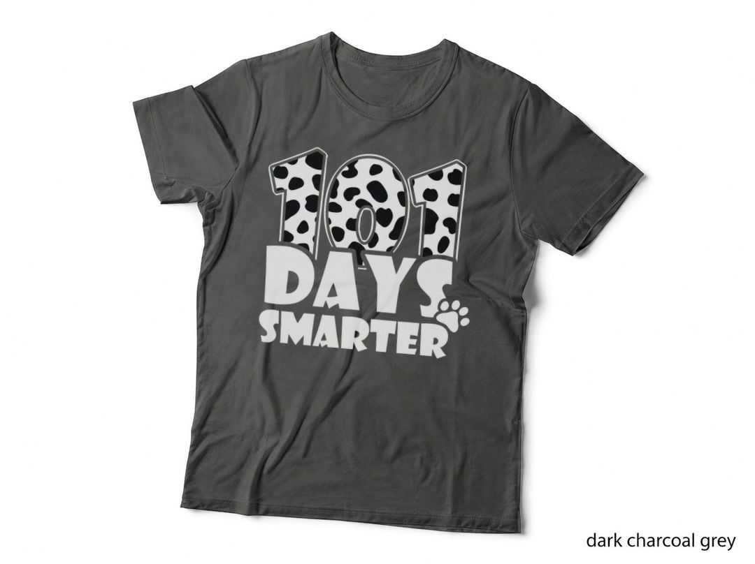 101 Days Smarter Funny Dabbing Dalmation Dog Teacher Boy Kid T-Shirt