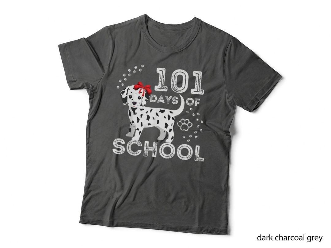 101 Days of School Dog 100th Teachers Kids T-Shirt
