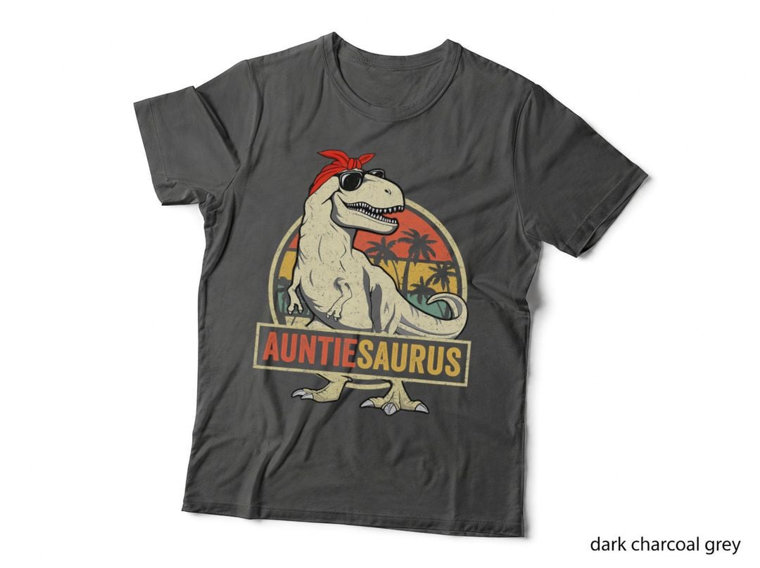 Auntiesaurus T Rex Dinosaur Aunt Saurus Family Matching T-Shirt