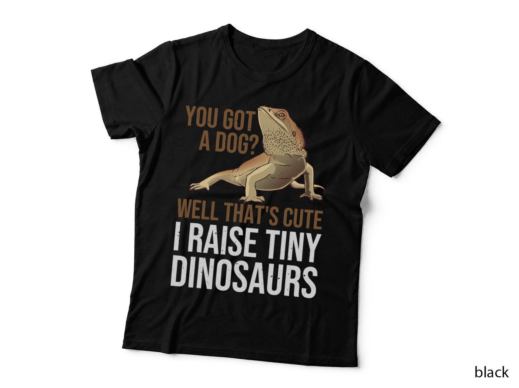 Bearded Dragon Gift Men Women Funny I Raise Tiny Dinosaurs T-Shirt