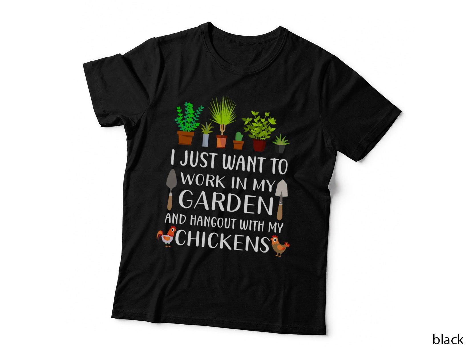 Chicken Lover Funny Gardening Shirt for Men Women, Gardener T-Shirt