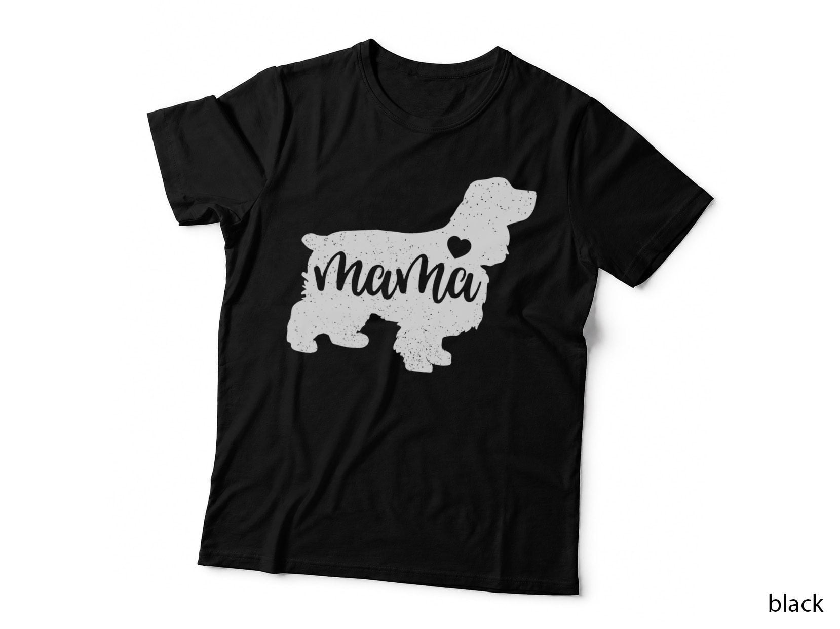 Cocker Spaniel Mothers Day Mama Dog Mom Paw Lover Gift T-Shirt