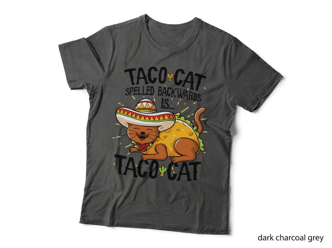 Cute Cat Anagram Top, Tacocat Spelled Backwards Is Taco Cat T-Shirt