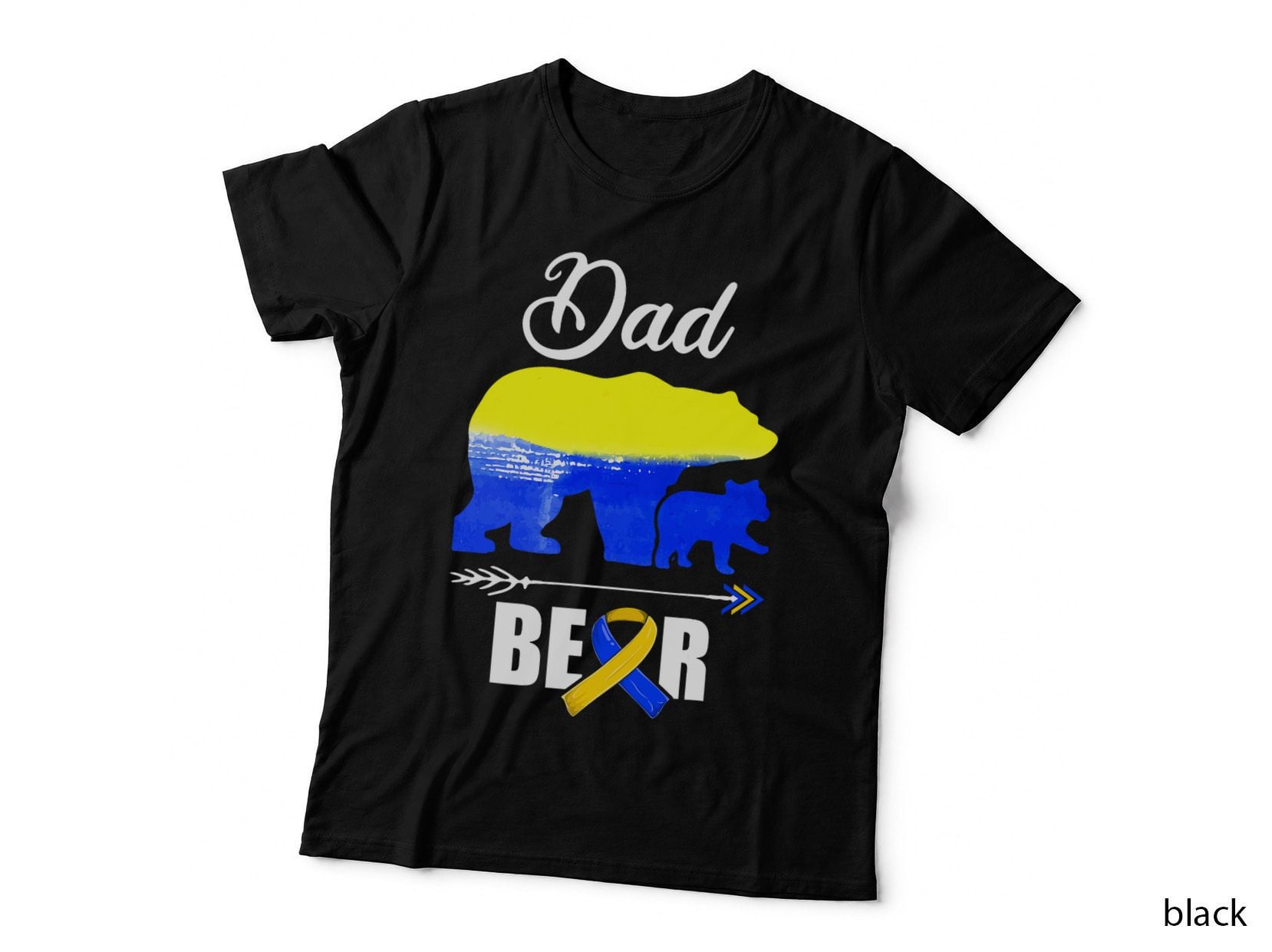 Down Syndrome Awareness Day Daddy Shirt, Dad Bear Trisomy 21 T-Shirt