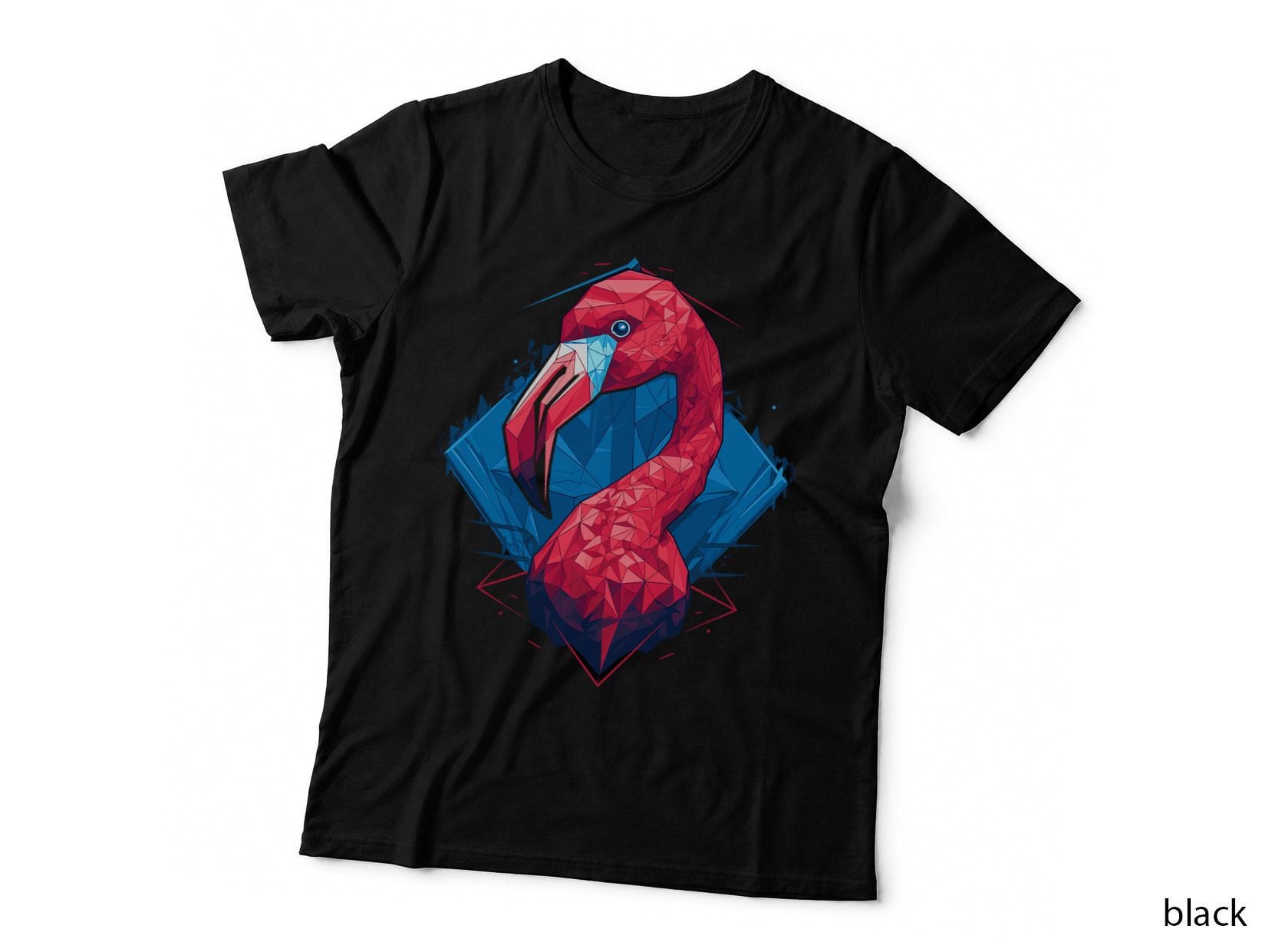 Flamingo Abstract Geometric Outfit Tropical Bird T-Shirt