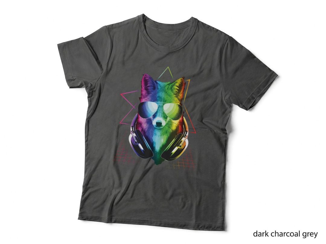 Fox Shirt, DJ Music Rave Shirt, Fox Art T-Shirt