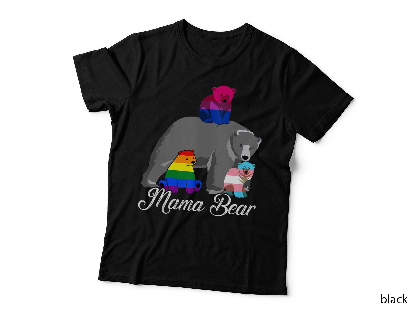 Free Mom Hugs Proud Mama Bear LGBT Gay Pride LGBTQ, Vintage Retro T-Shirt