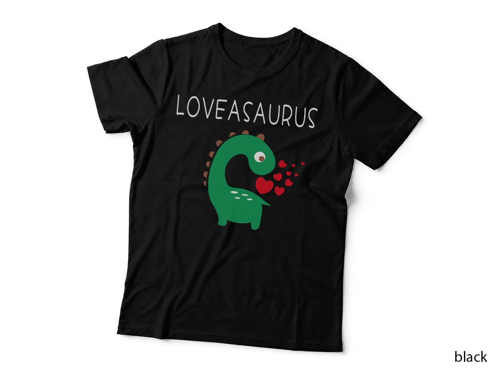 Fun Valentines Day Loveasaurus Dinosaur Artwork T-Shirt