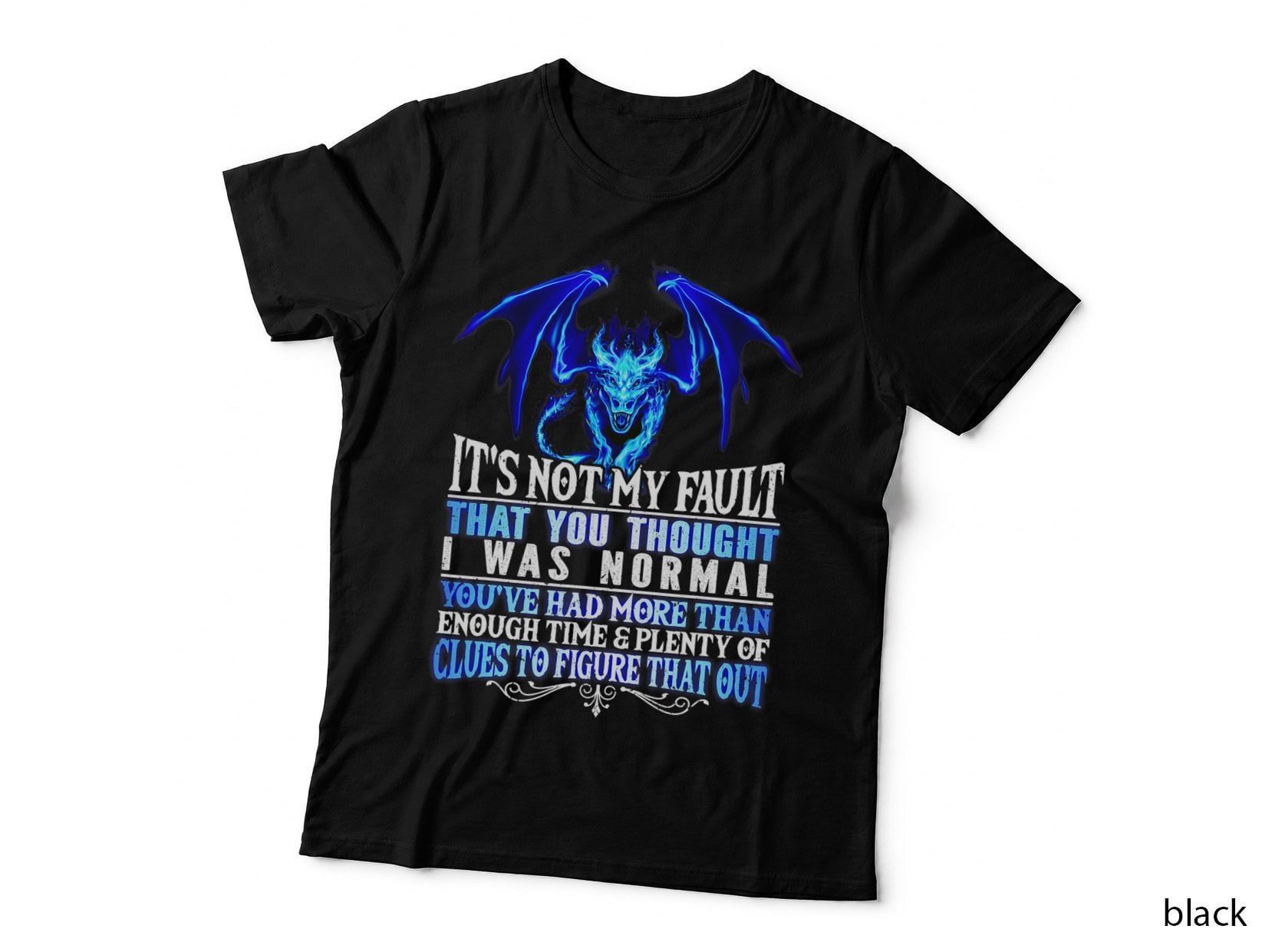 Funny Dragon Tshirt, Dragon Lover Tee, Not Normal T-Shirt