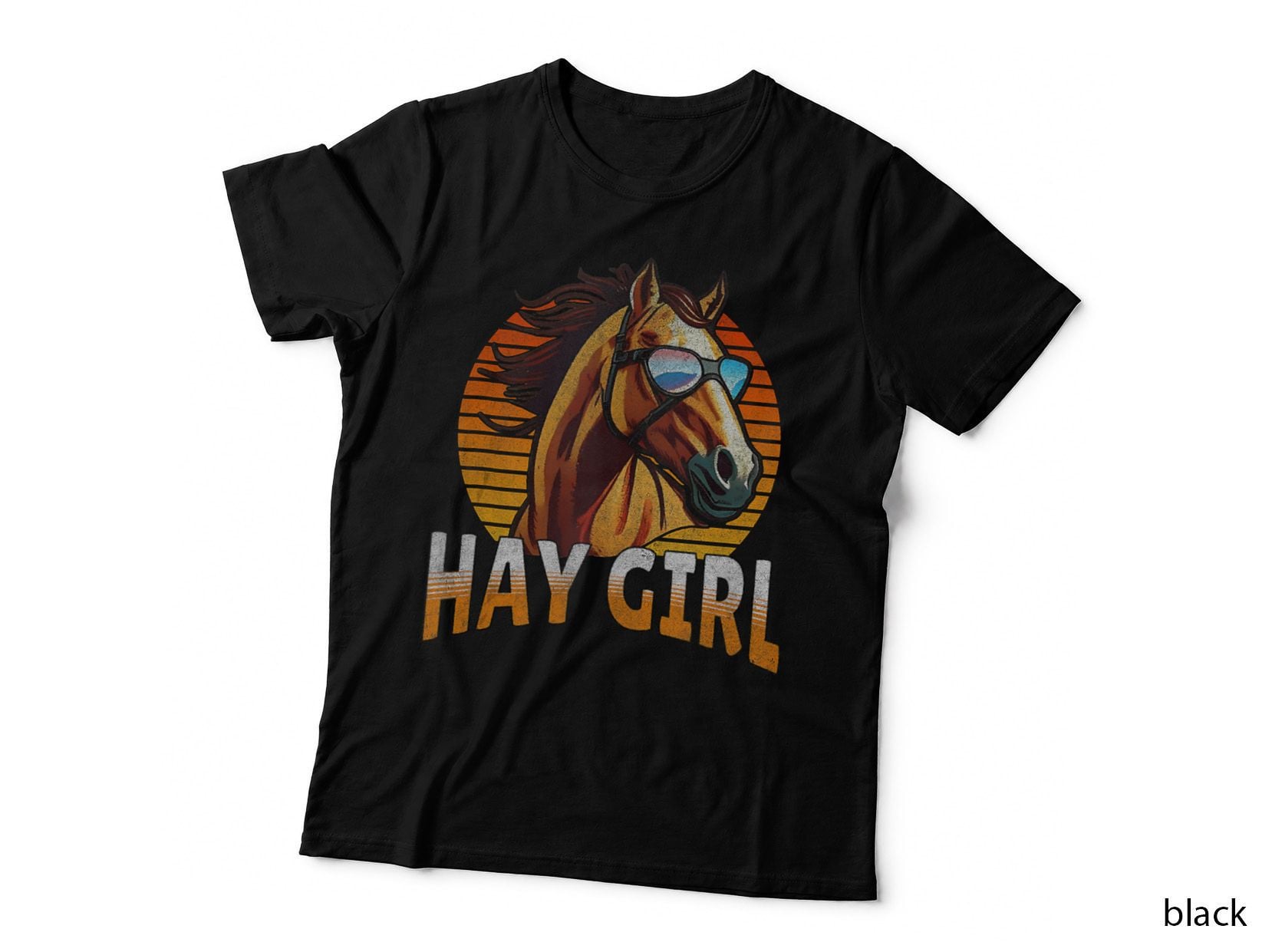 Funny Horse Pun Joke Saying Hay Girl Farm Animal Lovers, Yoga Fitness T-Shirt