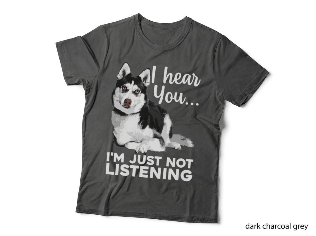 Funny Husky Dog Art for Men Women Kids Siberian Husky Lover T-Shirt