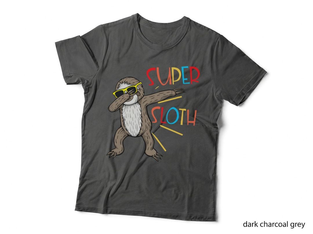 Funny Super Sloth Superhero Dabbing Dance Move Dab for Kids T-Shirt