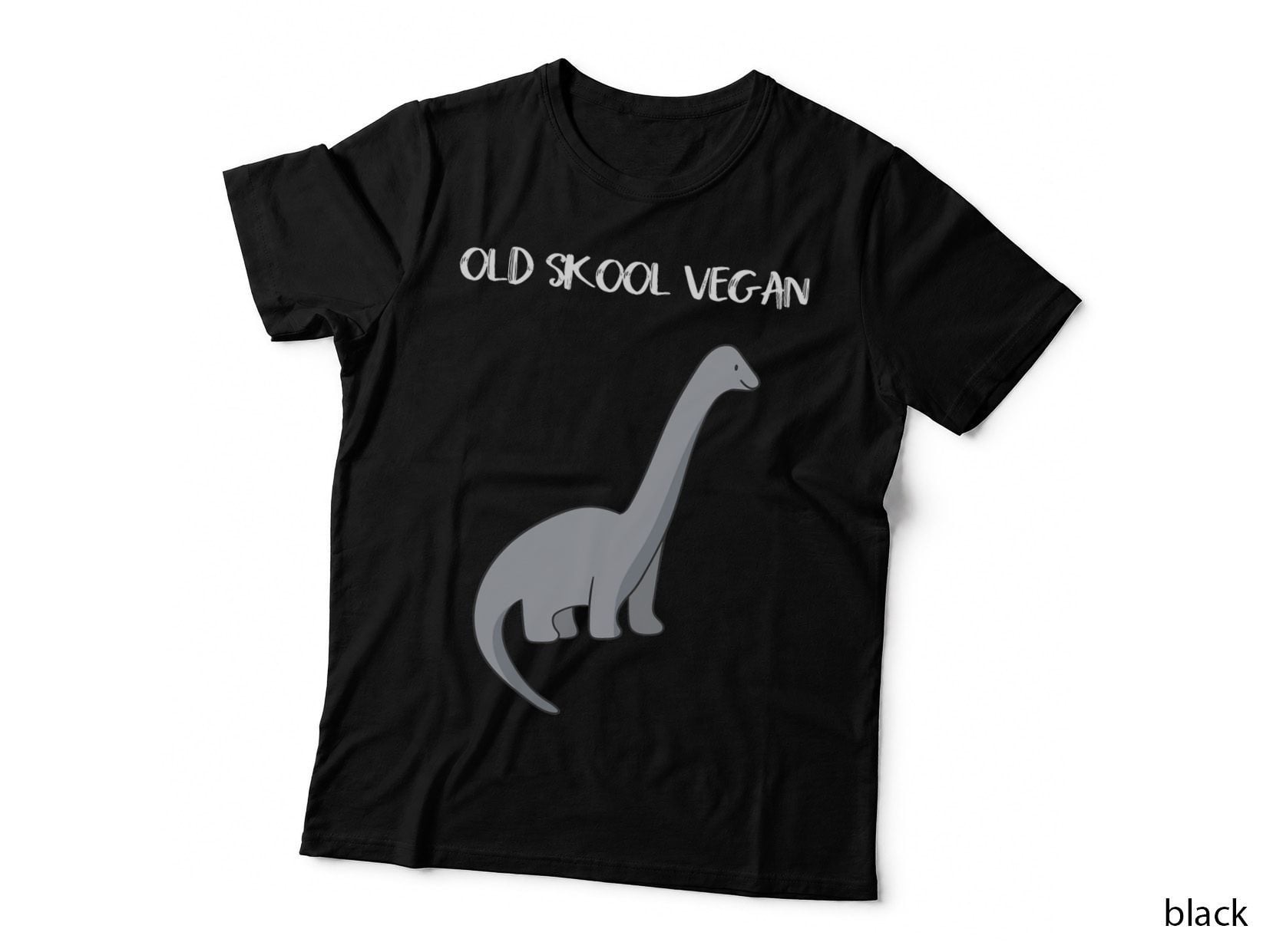 Funny Vegan T Shirt with Dinosaur Image T-Shirt