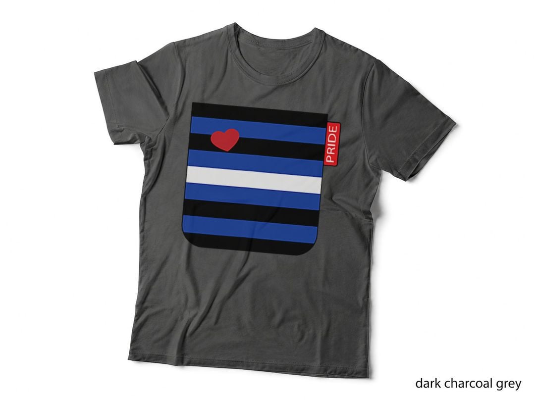 Gay Bear Leather Pride Pocket Print Flag T-Shirt