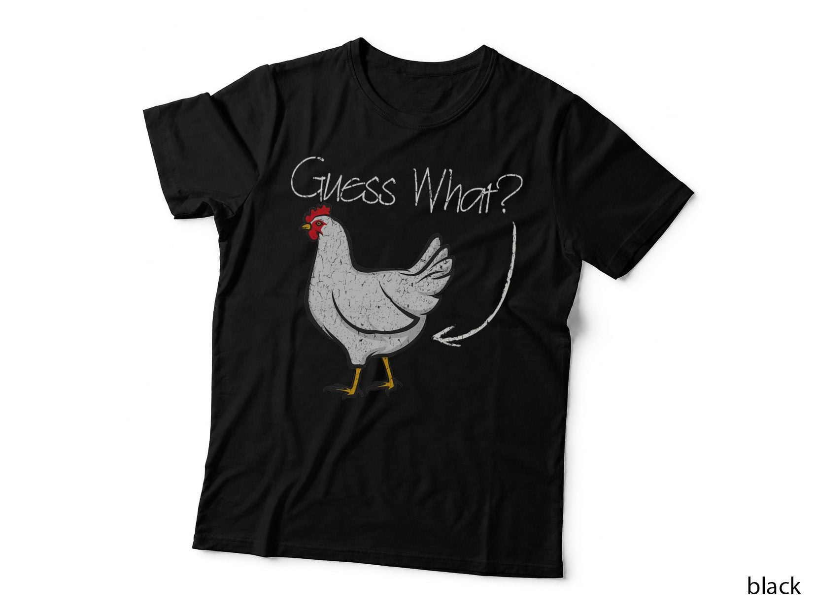 Guess What Chicken Shirt Funny Joking Chicken Gift T-Shirt
