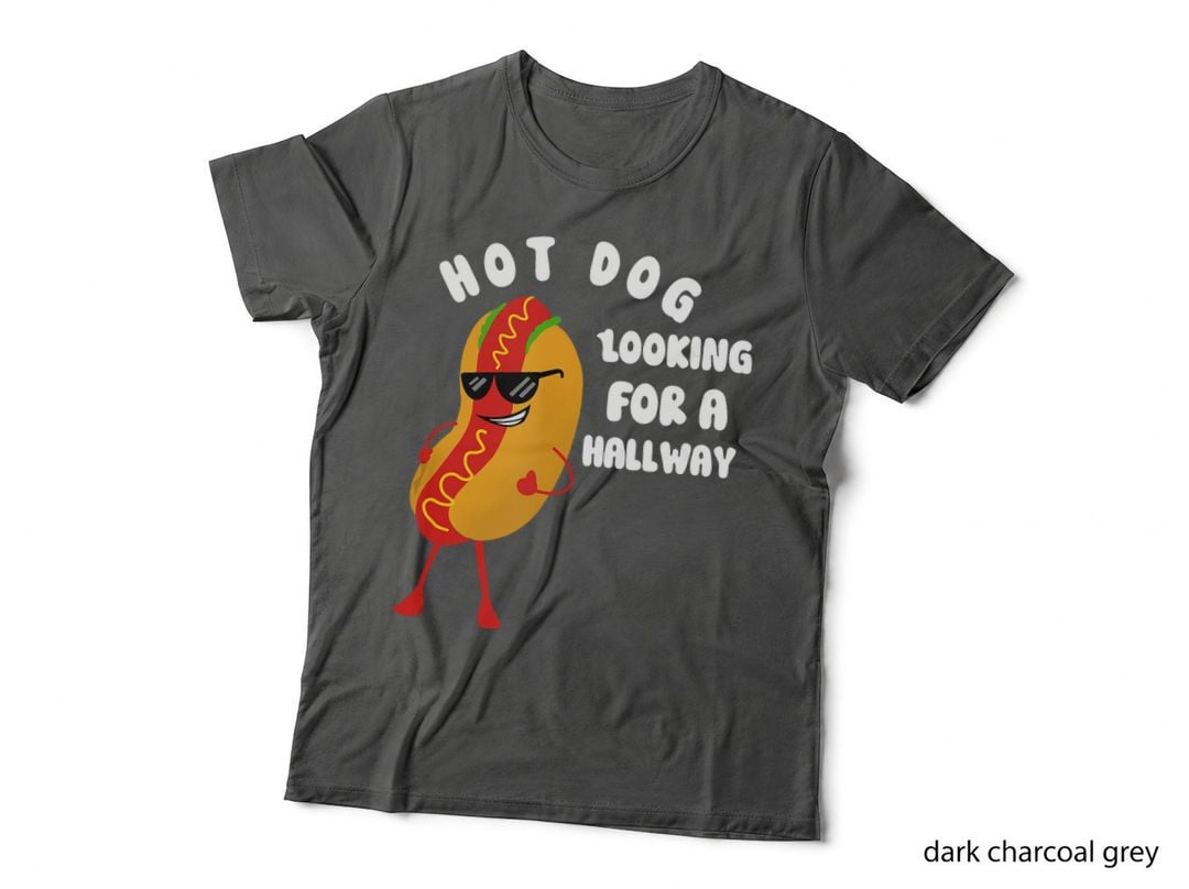 Hot Dog Looking for a Hallway Funny BBQ Party Tee Accessory, Retro Pride T-Shirt