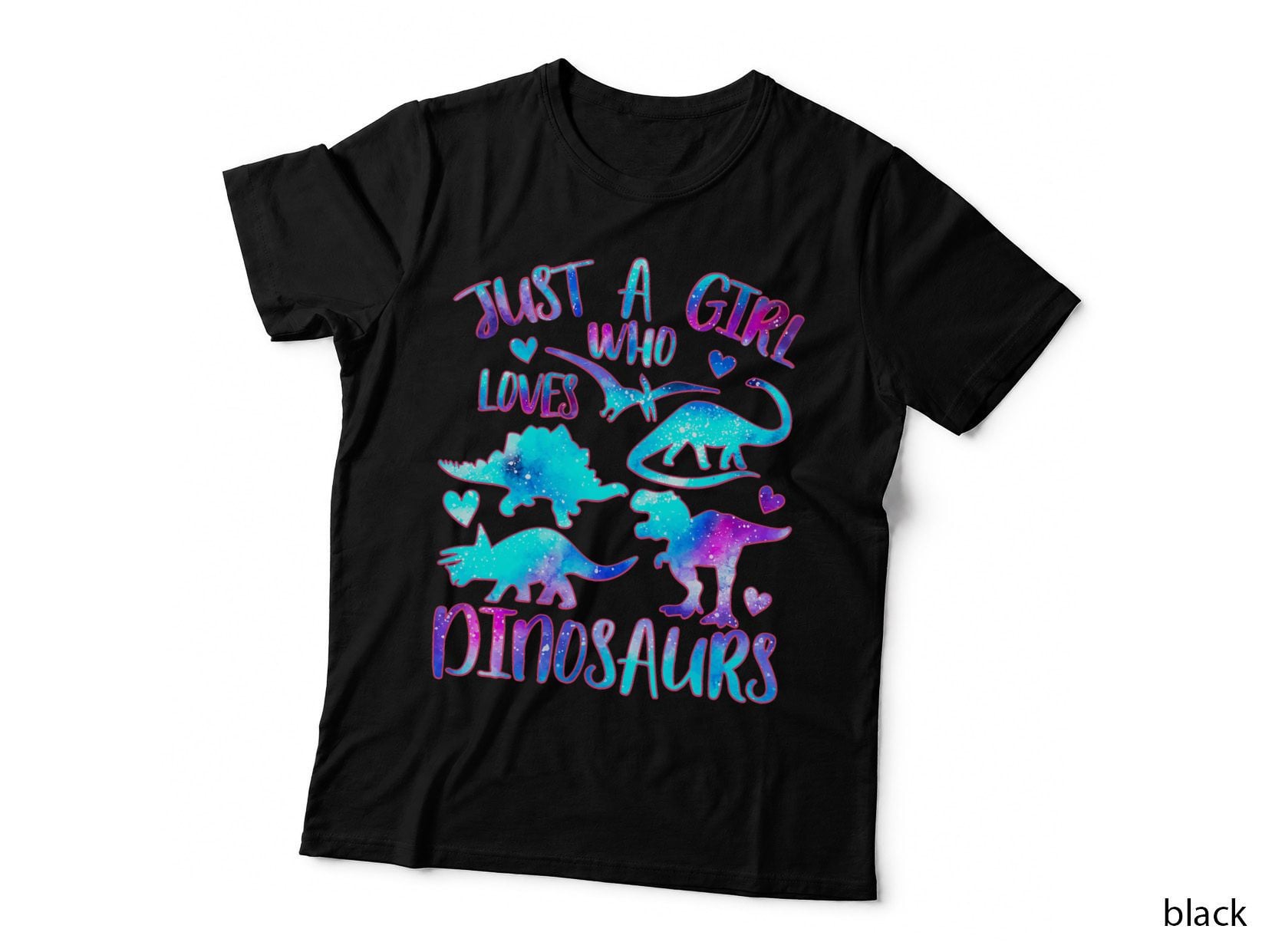 Just a Girl Who Loves Dinosaurs - Dinosaur Theme Teen Girls T-Shirt