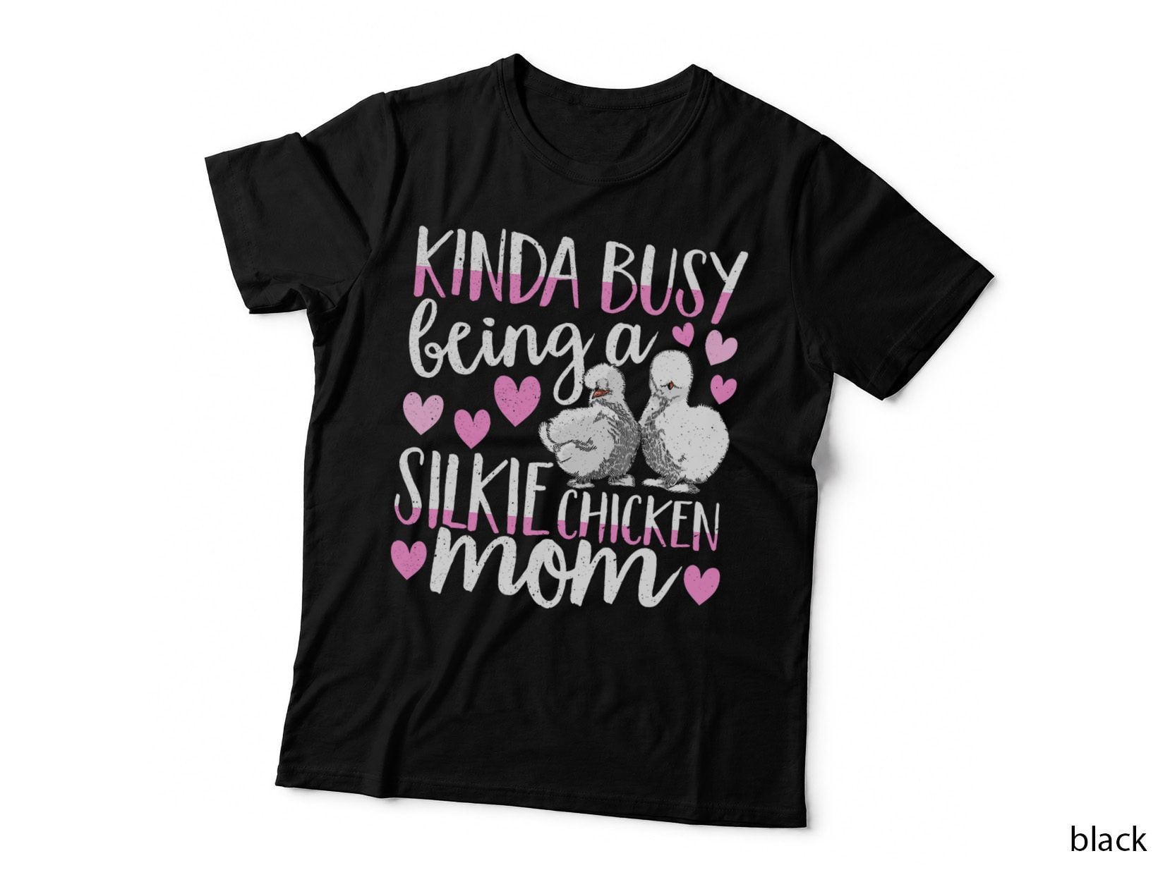 Kinda Busy Being a Silkie Chicken Mom Cute Silky Chicken Pet T-Shirt
