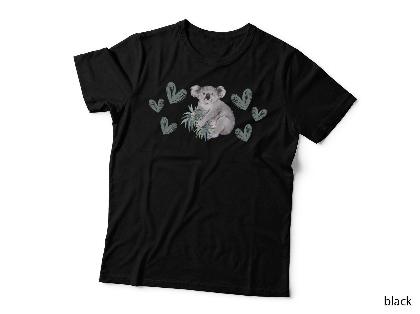 Koala Bear-Hearts-Love- T-Shirt
