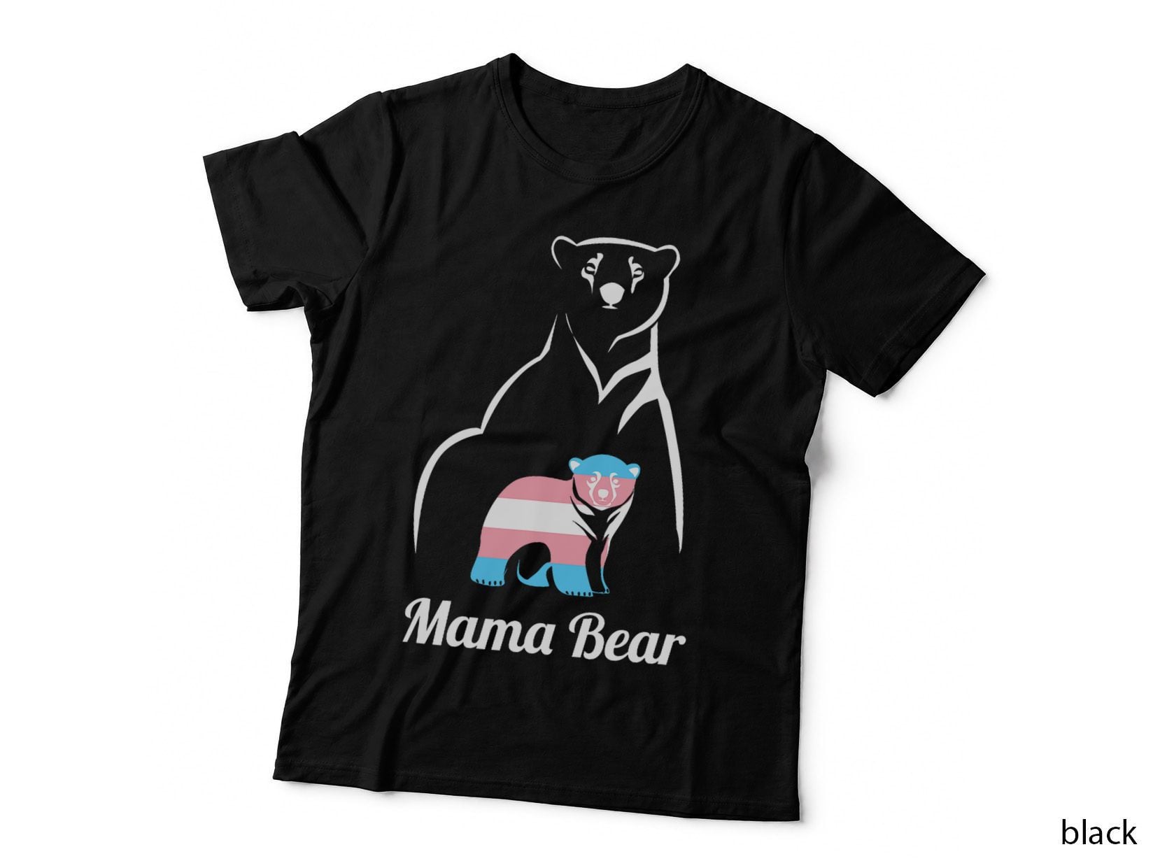 Mama Bear LGBTQ Trans Child Transgender Trans Pride T-Shirt