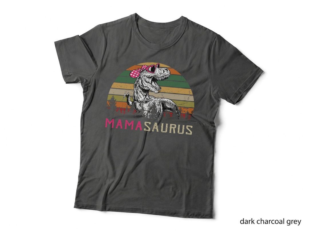 Mamasaurus T Rex Dinosaur Mama Saurus Family Matching Funny T-Shirt