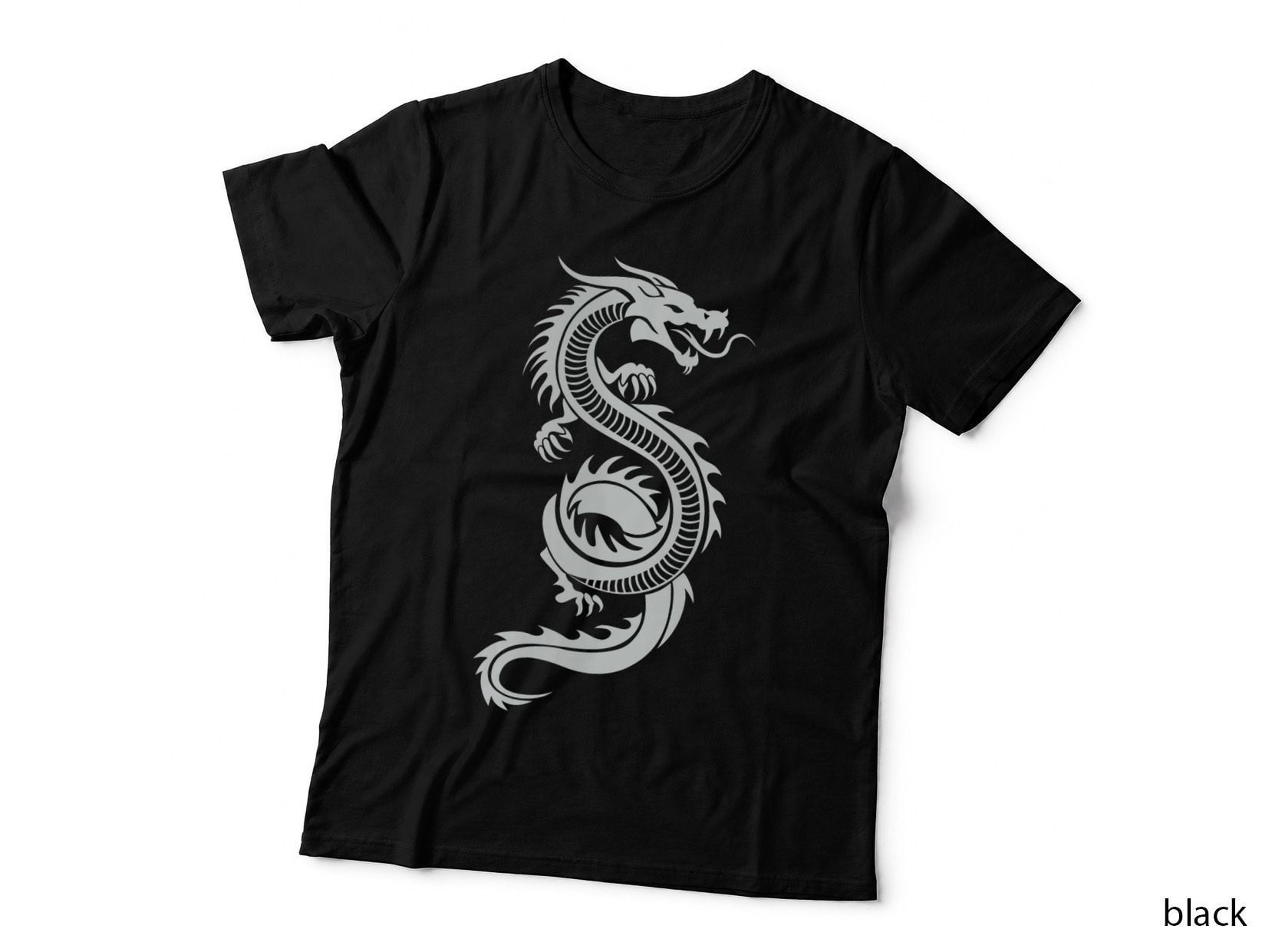 Martial Arts Red Chinese Firedrake T-Shirt Dragon Print Art, Kids Yoga T-Shirt