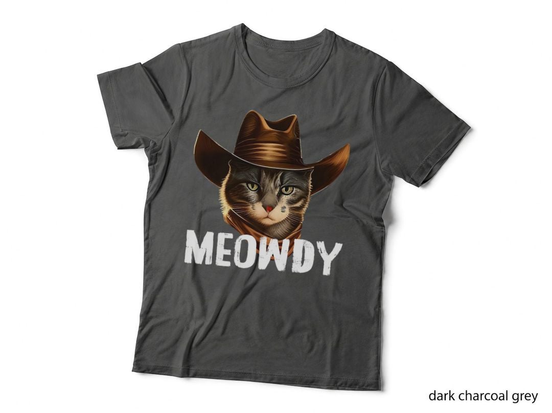 Meowdy Cat Cowboy Funny Cat Meme T-Shirt