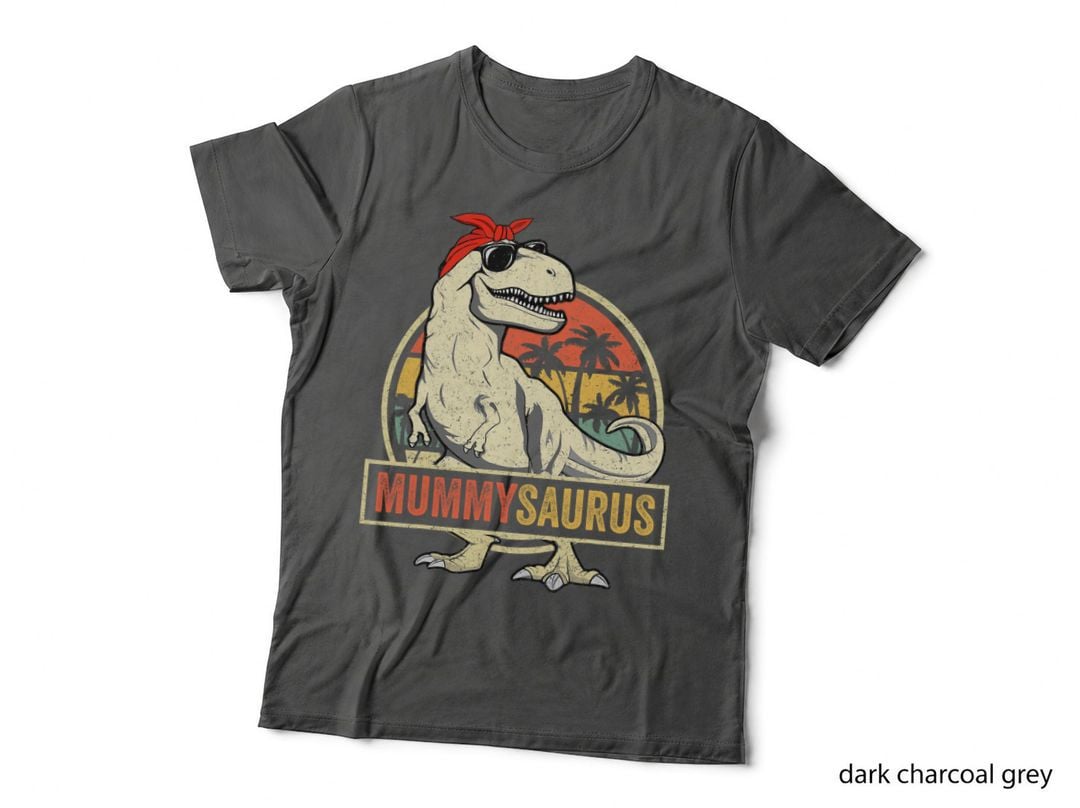 Mummy Saurus T-Shirt Dinosaur Funny Mothers Day Gift for Mum T-Shirt