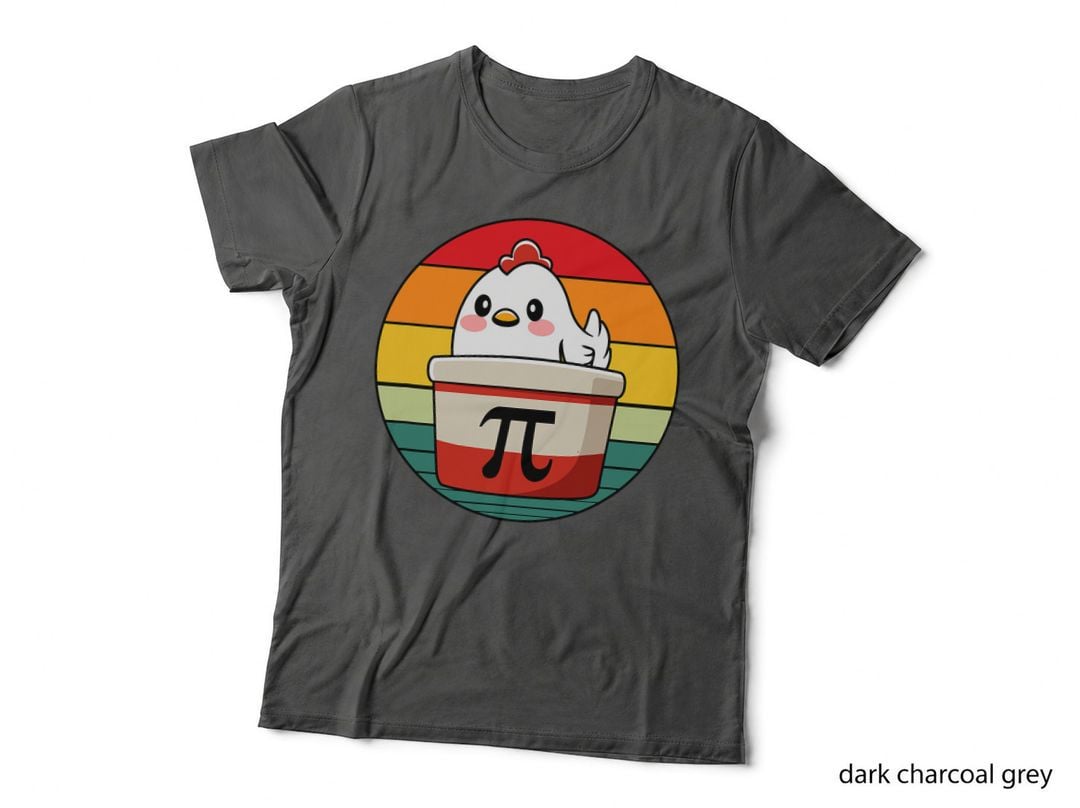 Pi Day Chicken Pot Pie Math Science Teacher Funny Dad Joke T-Shirt
