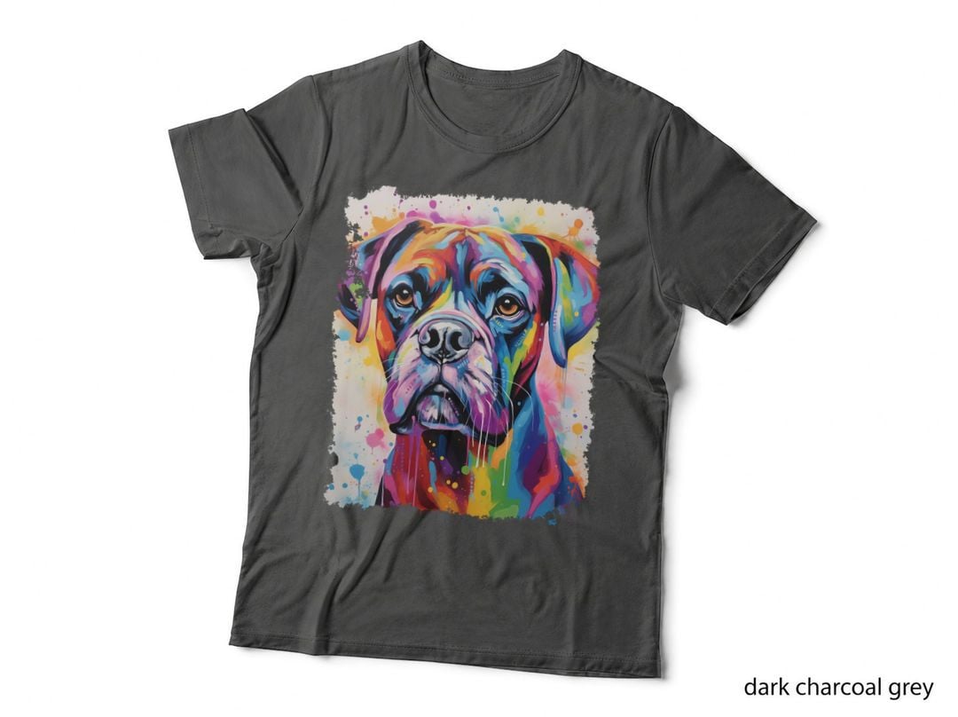 Pop Art Cute Boxer Dog, Pet Owner, Dog Mum Dad, Dog Lover Gift T-Shirt