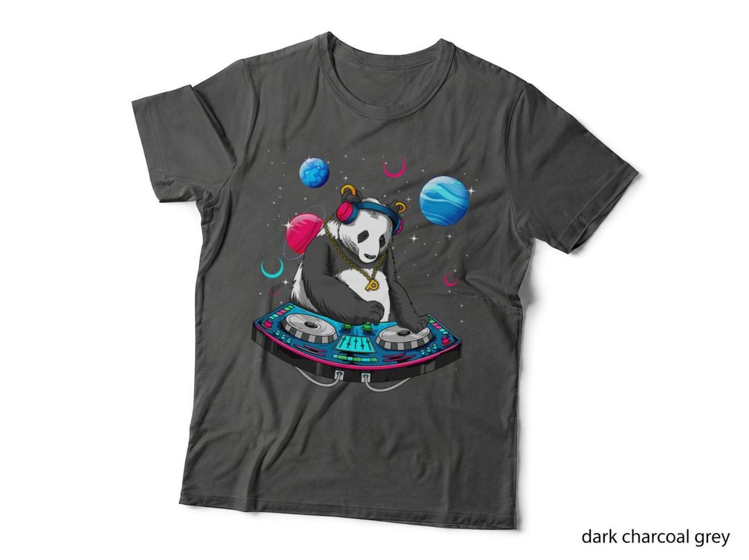 Psychedelic Panda DJ-EDM Raver Trance Music Festival T-Shirt