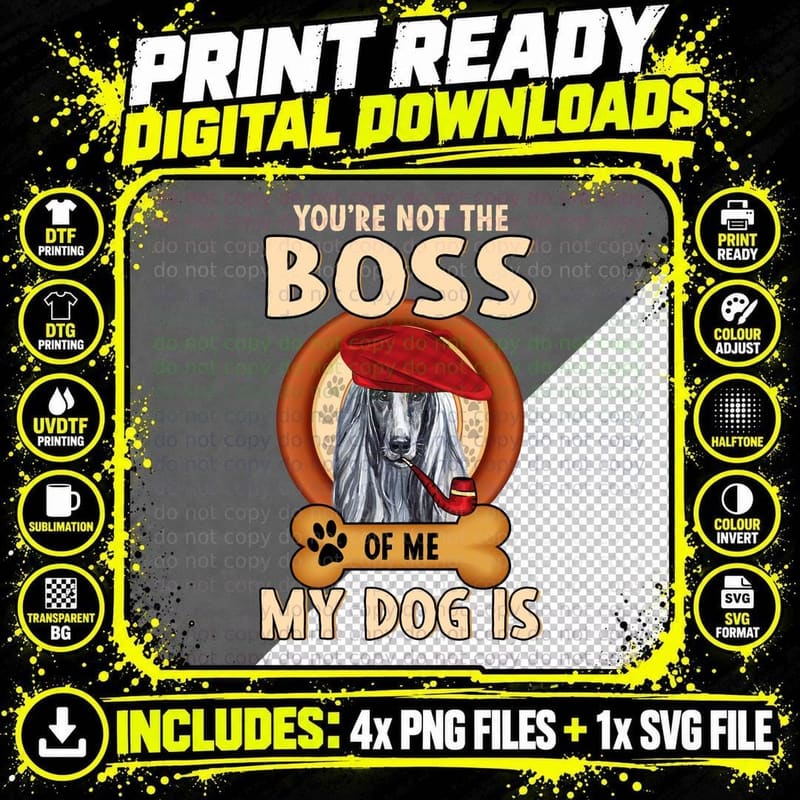 Afghan Hound T-Shirt, Funny Dog Quote Design Png SVG Digital Bundle