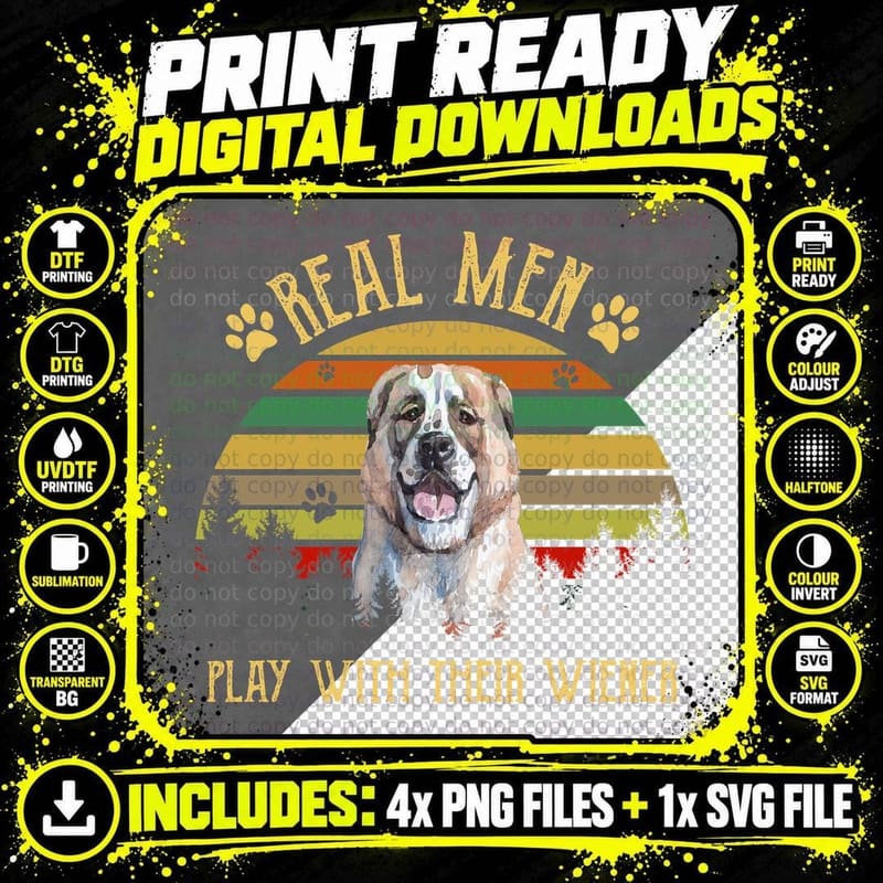 Alabai T-Shirt, Retro Vintage Style, Dog Lovers Apparel Png SVG Digital Bundle