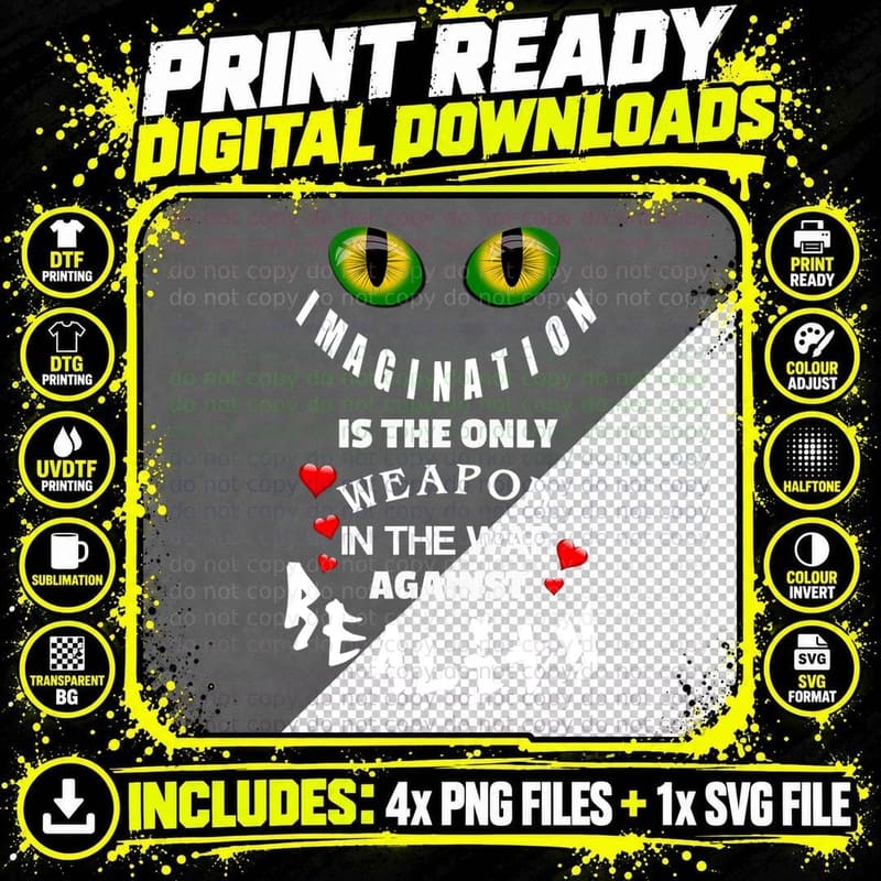 Alice in Wonderland Cheshire Cat T-Shirt, Fantasy Art Png SVG Digital Bundle