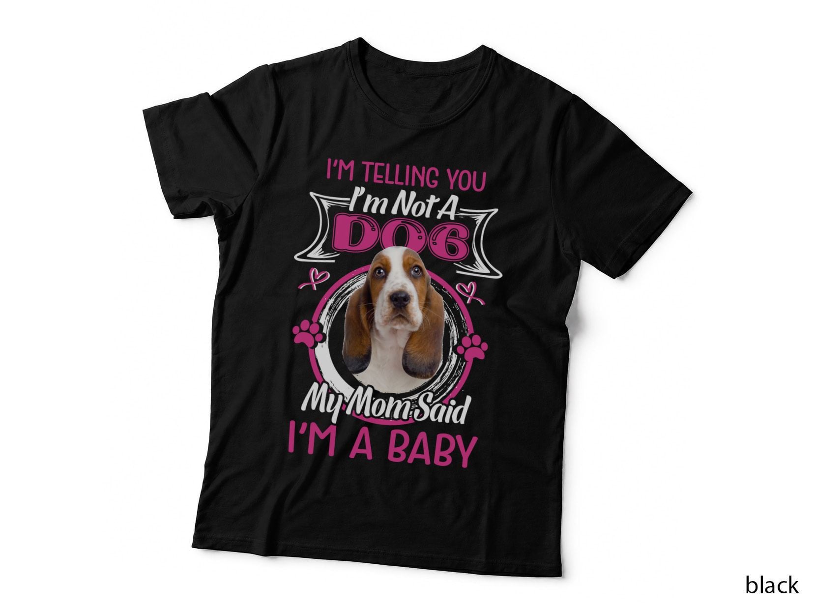 Basset Hound T-Shirt, Dog Lover Apparel, Pet Owner Gift