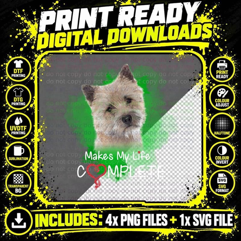 Cairn Terrier T-Shirt, Pet Lovers Gift Png SVG Digital Bundle