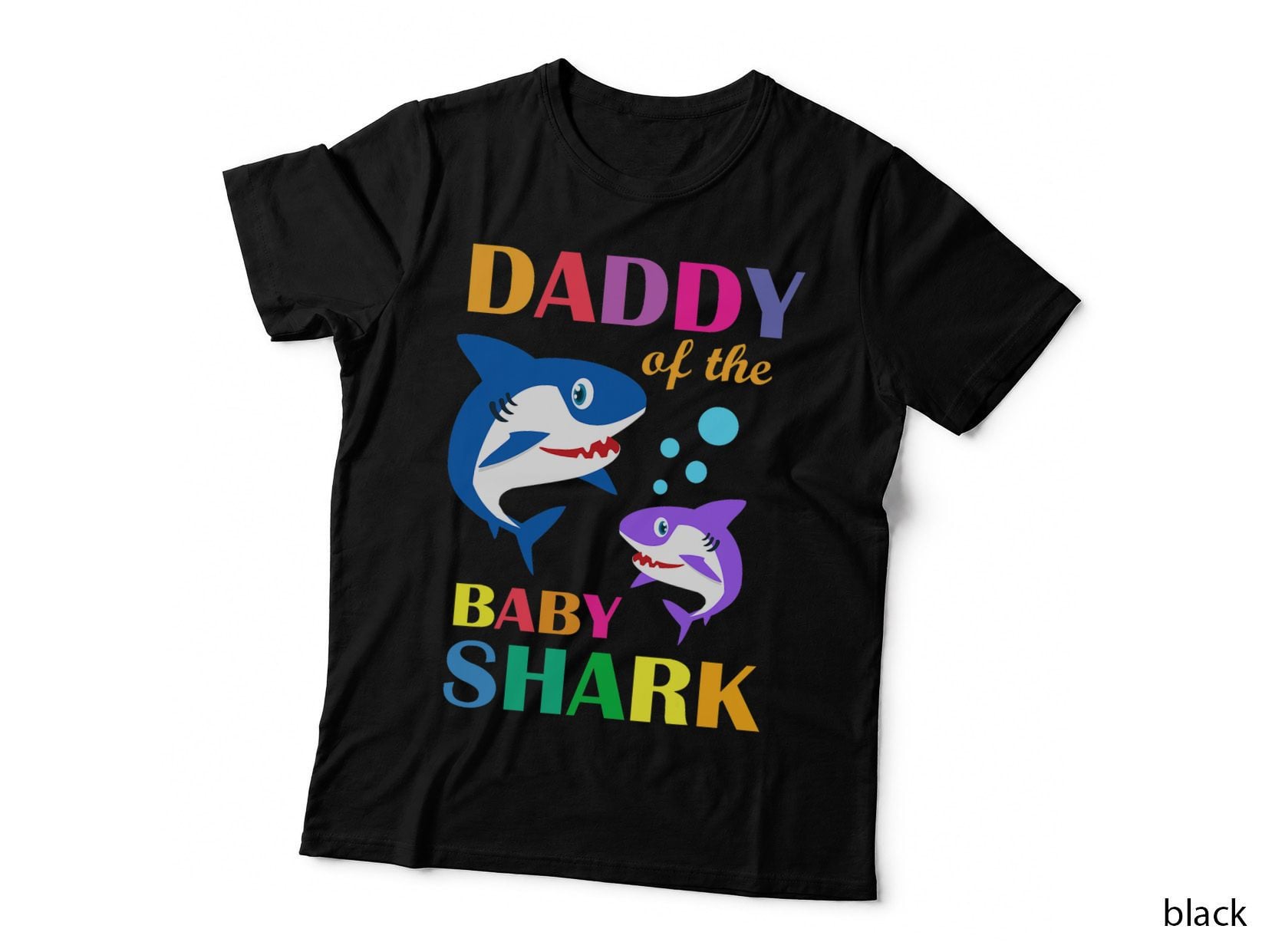 Daddy of the Baby Shark T-Shirt, Birthday Party Theme, Family Fun Apparel