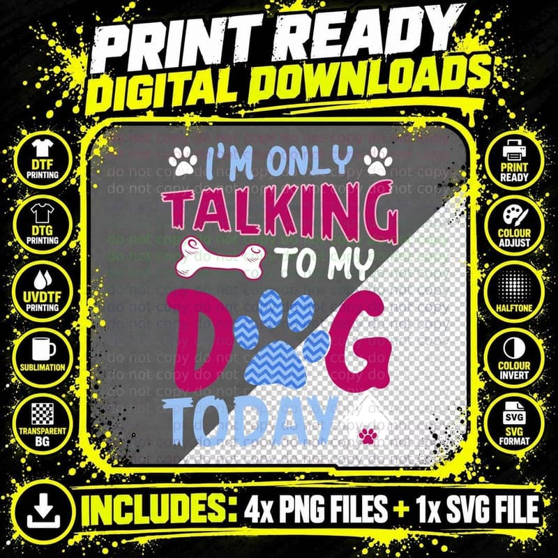 Dog Lover T-Shirt, Funny Sarcasm, Pet Owner Apparel Png SVG Digital Bundle