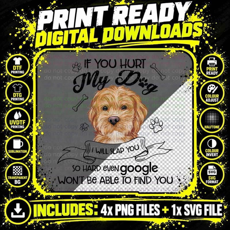 Dog Lover T-Shirt, Pet Owner Apparel Png SVG Digital Bundle