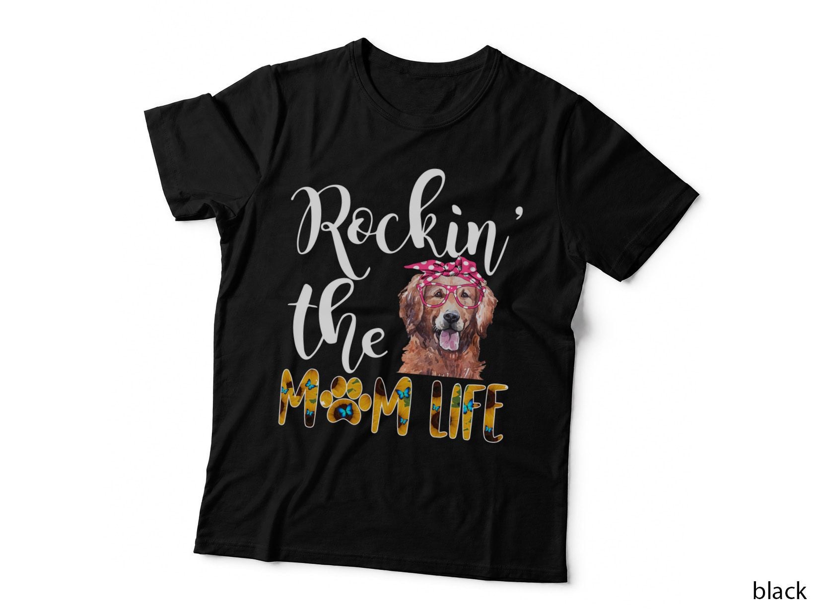 Dog Mom Golden Retriever Mom Life T-Shirt, Mom Life, Pet Lover Apparel