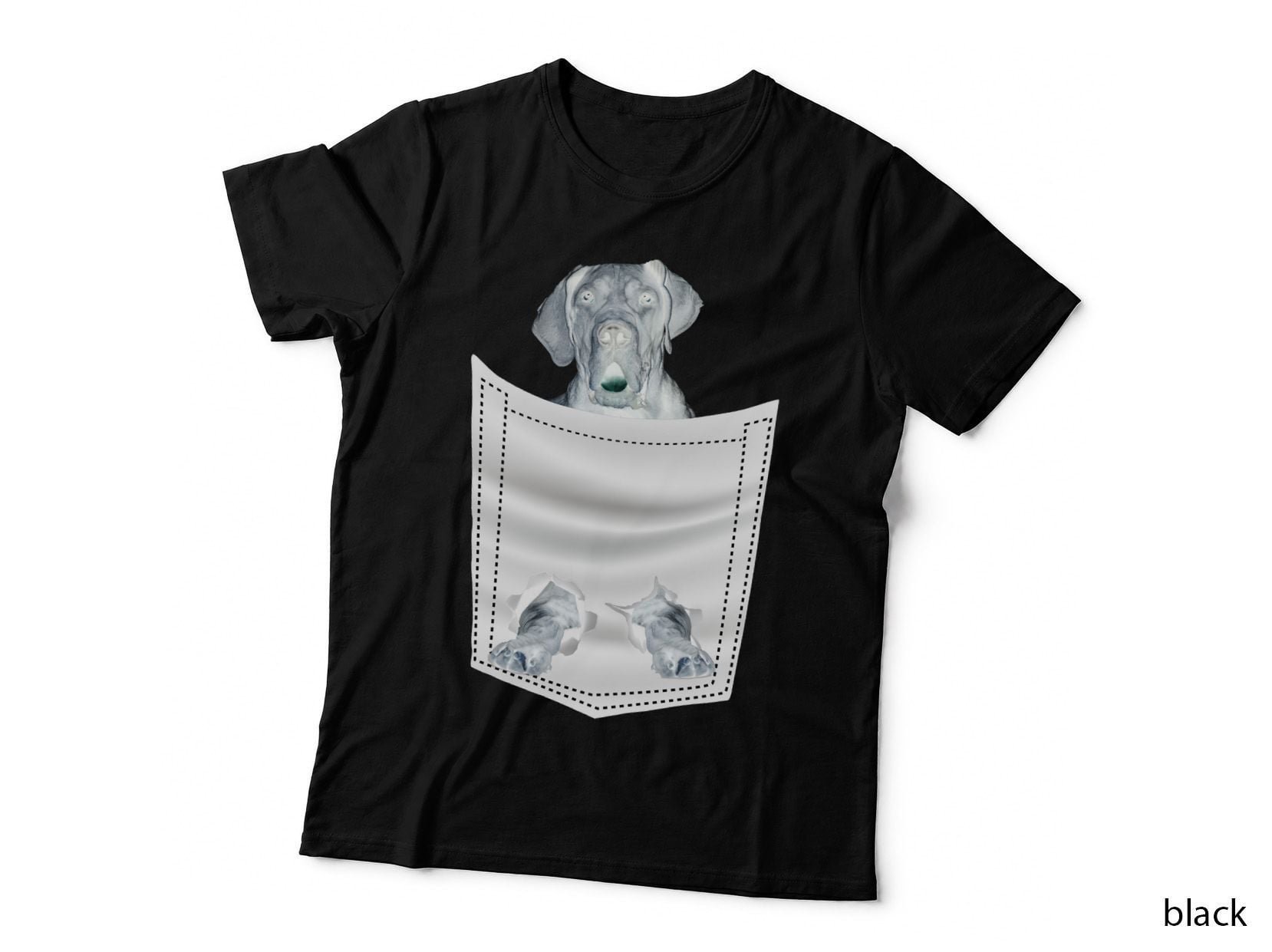 Dog Paws Through Hole T-Shirt, Animal Print, Pet Lover Apparel