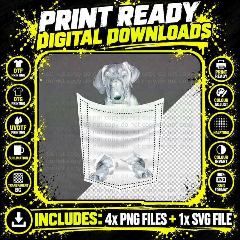 Dog Paws Through Hole T-Shirt, Animal Print Png SVG Digital Bundle