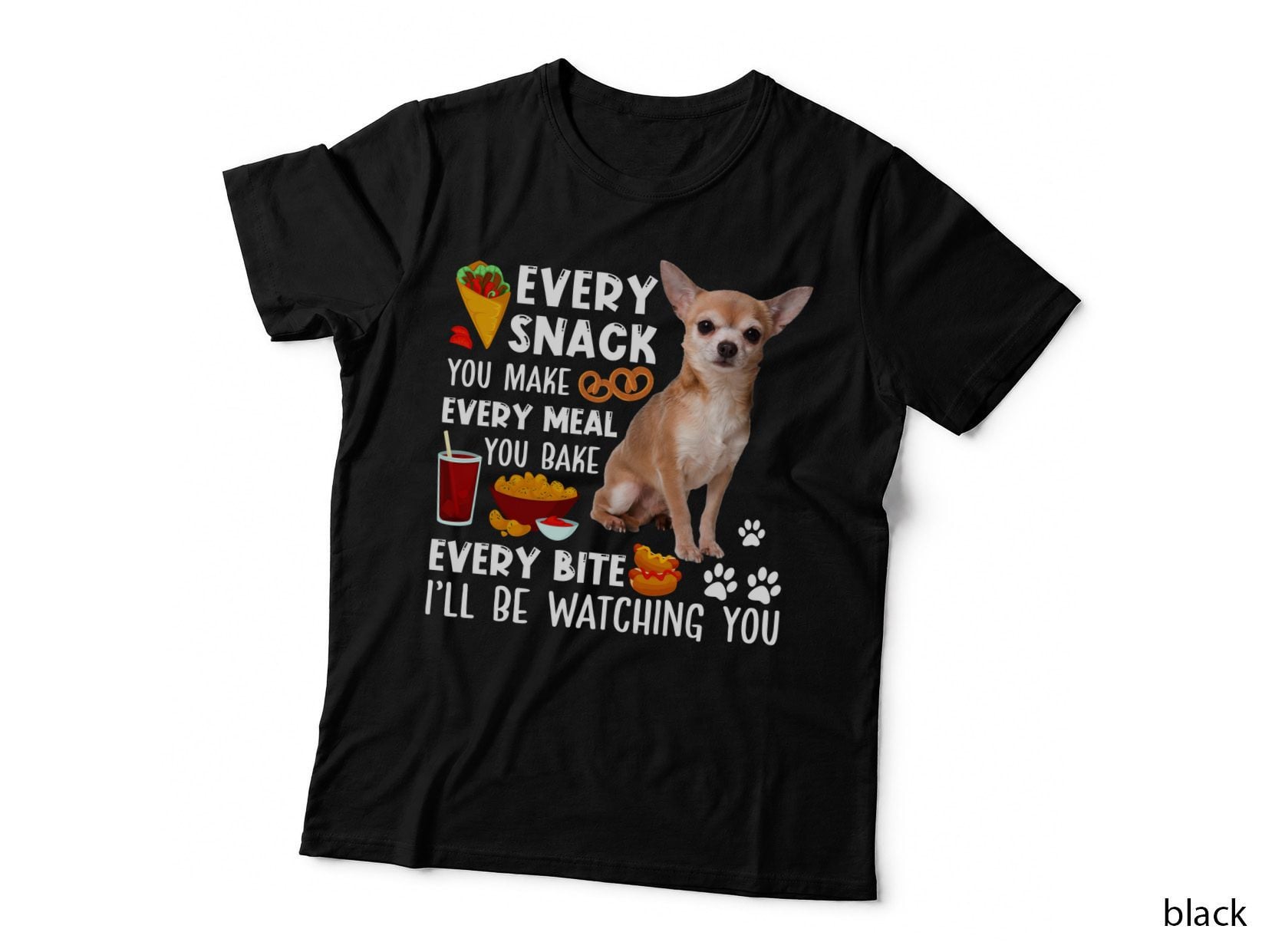 Dog Watching You T-Shirt, Pet Lover Apparel, Animal Print Design