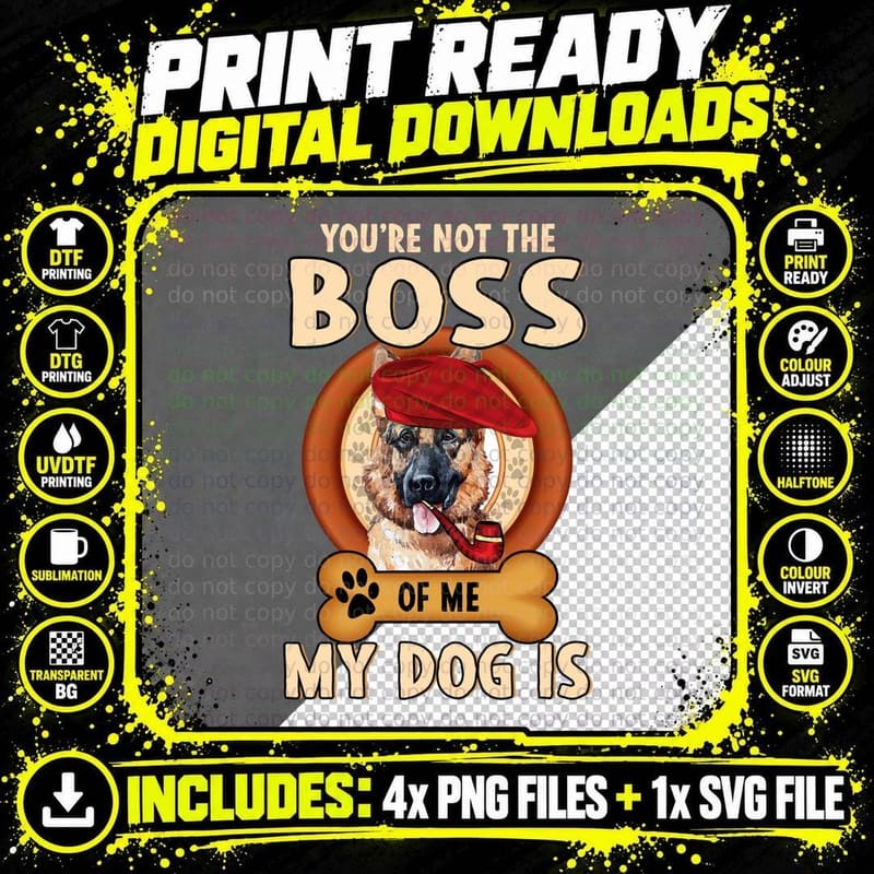 German Shepherd T-Shirt, Funny Dog Quote Png SVG Digital Bundle