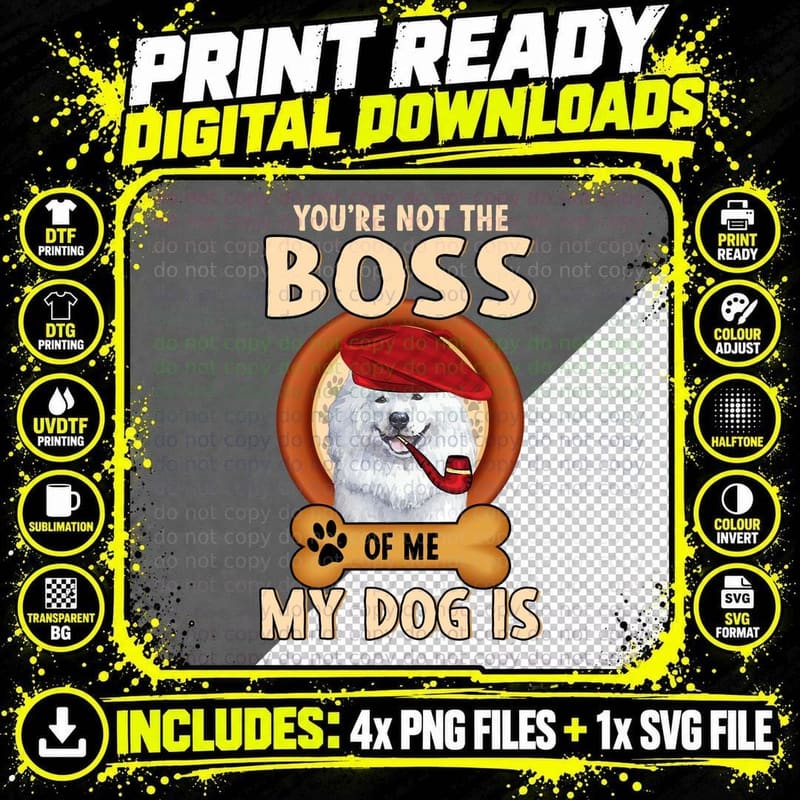 Japanese Spitz Dog T-Shirt, Funny Sarcasm Png SVG Digital Bundle