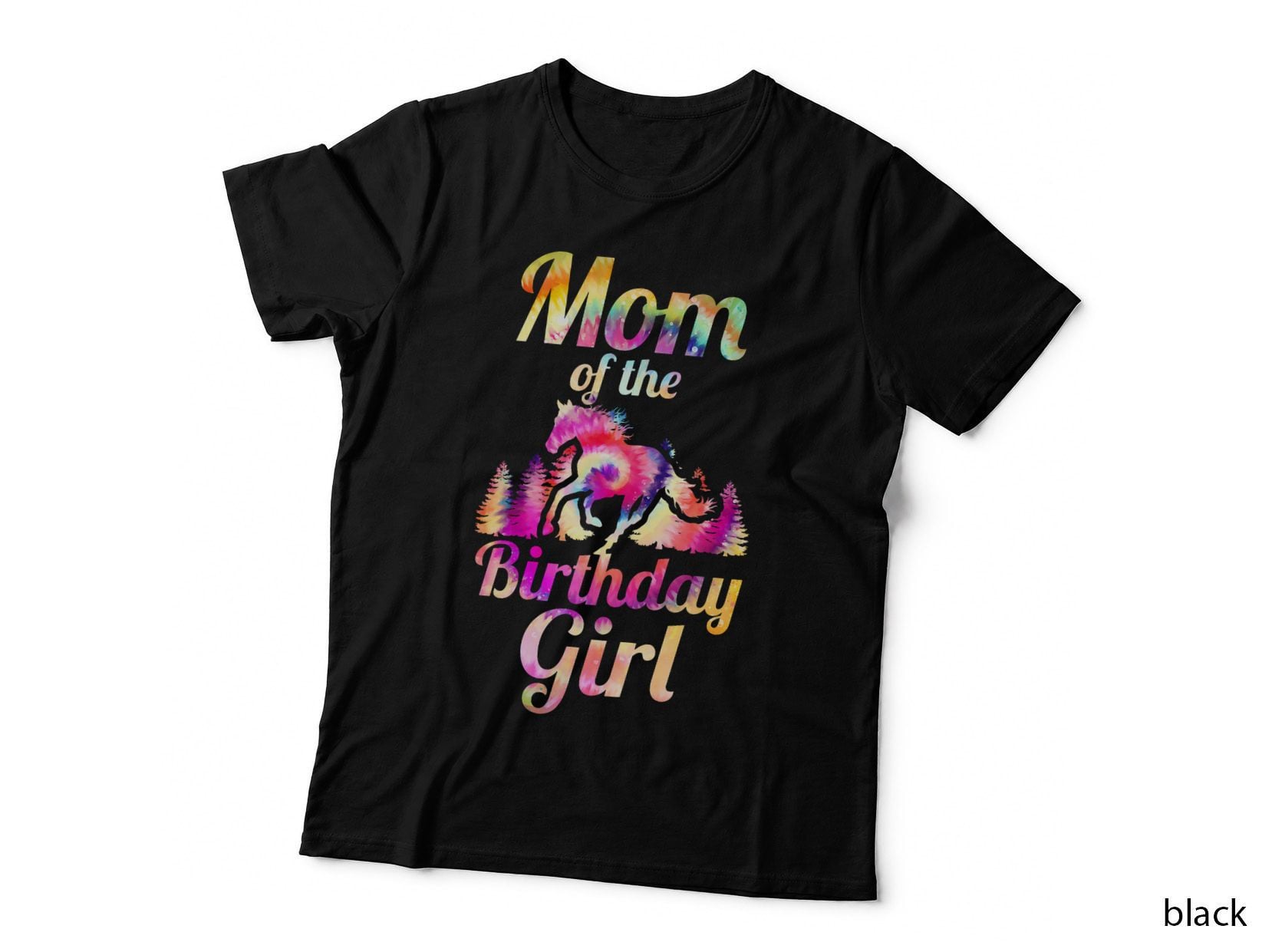 Mom of the Birthday Girl Horse T-Shirt