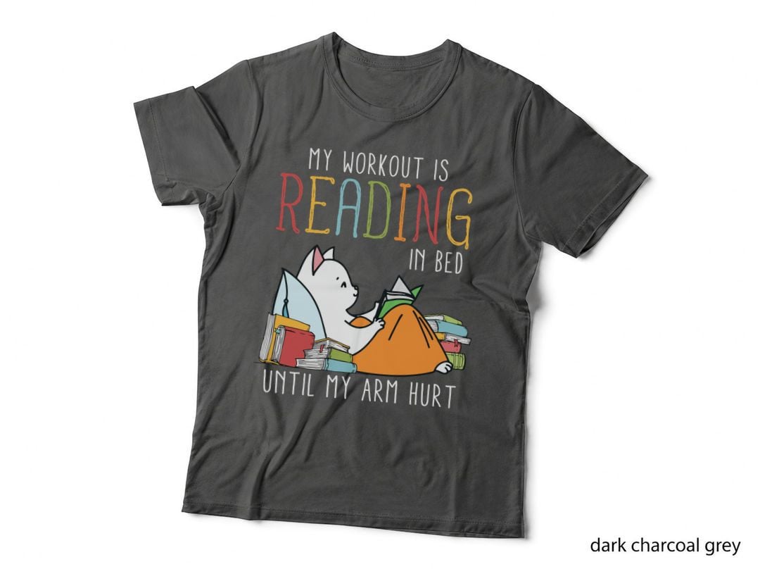 Reading Cat T-Shirt, Bookish Nook, Pet Lover Apparel